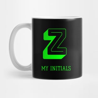 Letter Z Initials Unique Name T-Shirt Mug